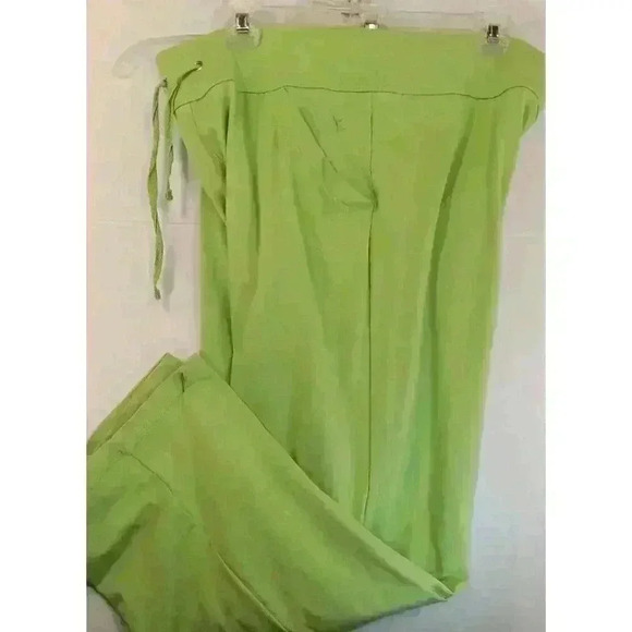 Danskin Now Kiwi Lime 2-Piece Sweat/Jogging Suit Top XL - Pants L Petite - Picture 13 of 13